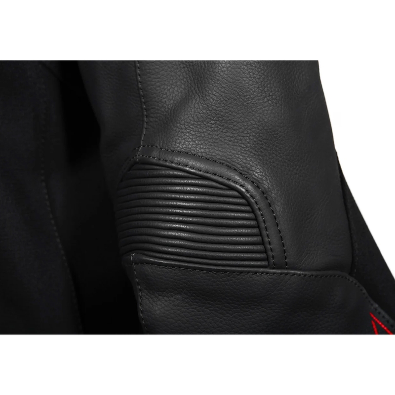Kurtka motocyklowa skórzana Seventy Degrees SD-JL24 Spoiler czarno-czerwona