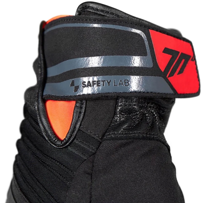 Rękawice motocyklowe Seventy Degrees SD-T13 Aspen Light czarno-czerwone