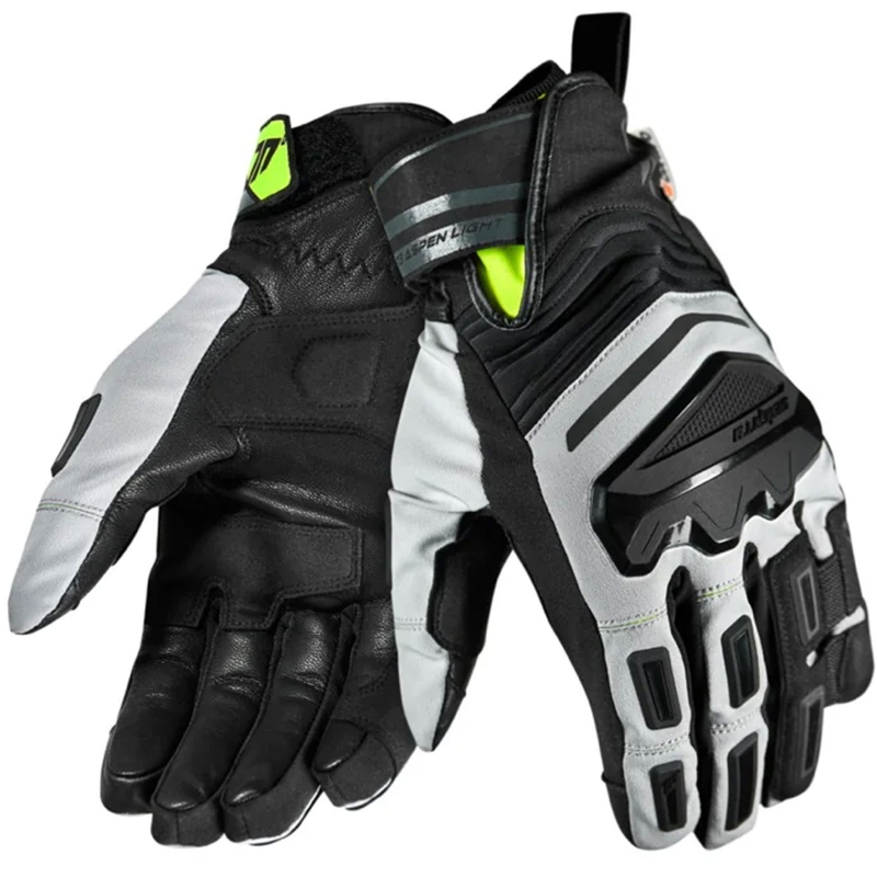 Rękawice motocyklowe Seventy Degrees SD-T13 Aspen Light czarno-szaro-fluo żółte