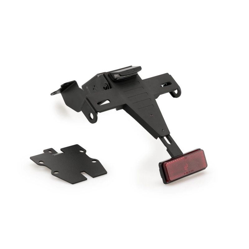 Adjustable license support PUIG black for YAMAHA YZF-R7 2022-2024