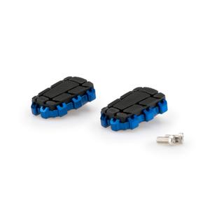 Footpegs without adapters PUIG ENDURO 2.0 20851A blue with rubber