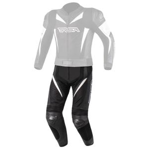Skórzane spodnie motocyklowe RSA GPX czarno-białe wyprzedaż
