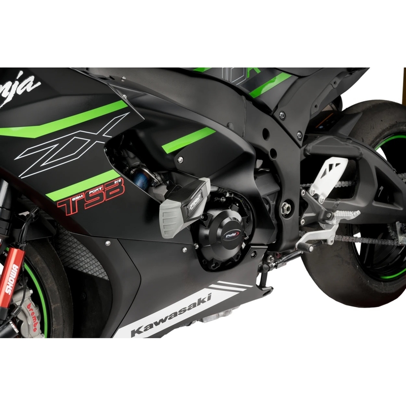 Frame sliders PUIG PRO 2.0 black for KAWASAKI ZX-10R / RR Ninja 1000 2011-2026