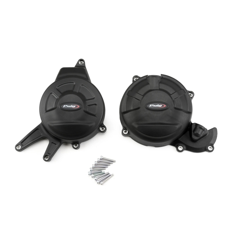 Engine covers PUIG Track for Championship black