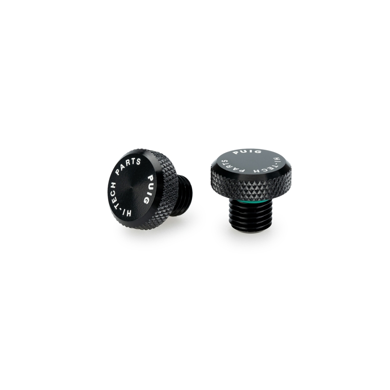 Mirror hole screw plug PUIG black