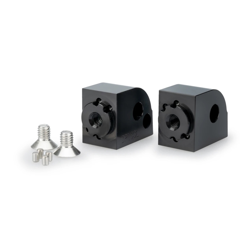 Footpeg adapters PUIG adjustable black