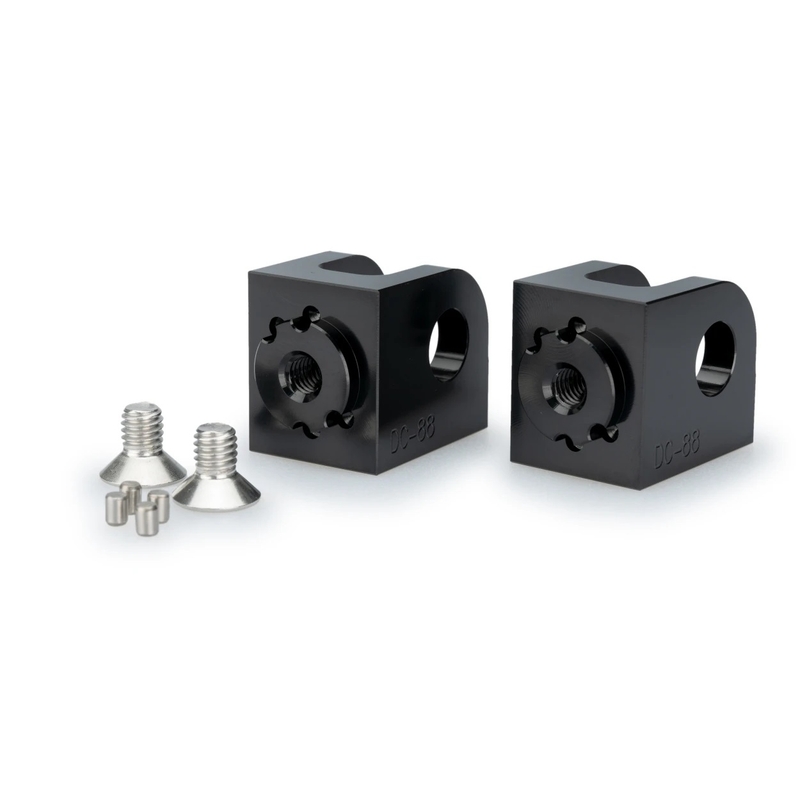 Footpeg adapters PUIG adjustable black