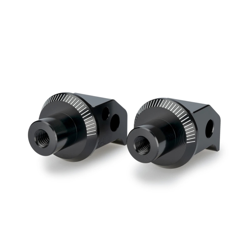Footpeg adapters PUIG black