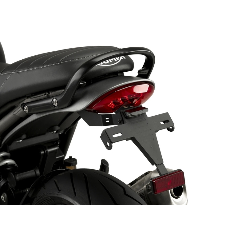 Adjustable license support PUIG black