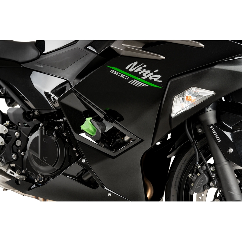 Frame sliders PUIG R19 black with grey rubber