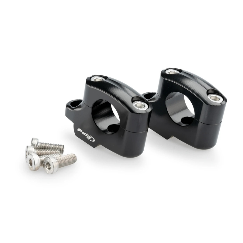 Risers PUIG PULLBACK black height 20mm, d 29,2mm