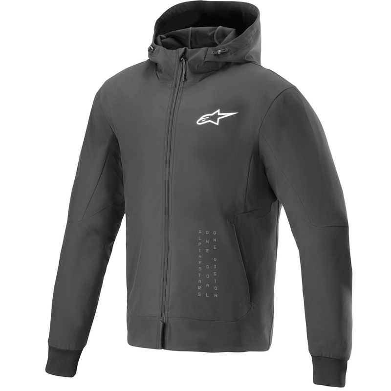 Alpinestars Radium Tech Hoodie bluza motocyklowa czarno-biała
