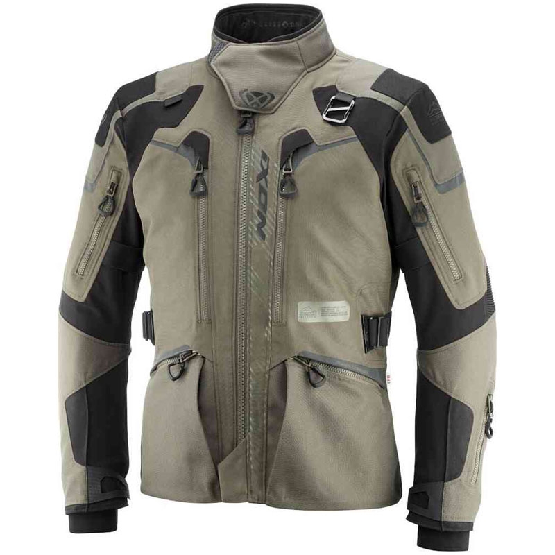 Kurtka motocyklowa IXON Odin khaki-czarna