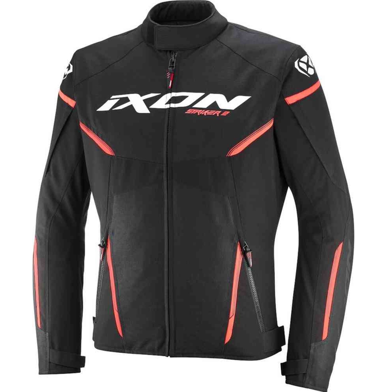 Kurtka motocyklowa IXON Striker 2 czarno-biało-czerwona