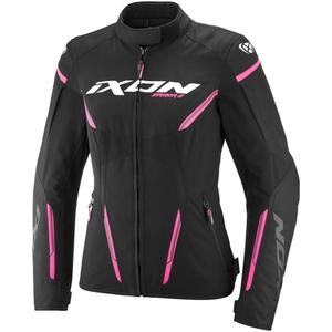 Kurtka motocyklowa damska IXON Striker 2 Lady czarno-różowa