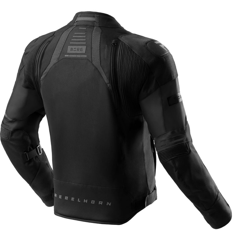 Kurtka motocyklowa Rebelhorn Borg II czarna