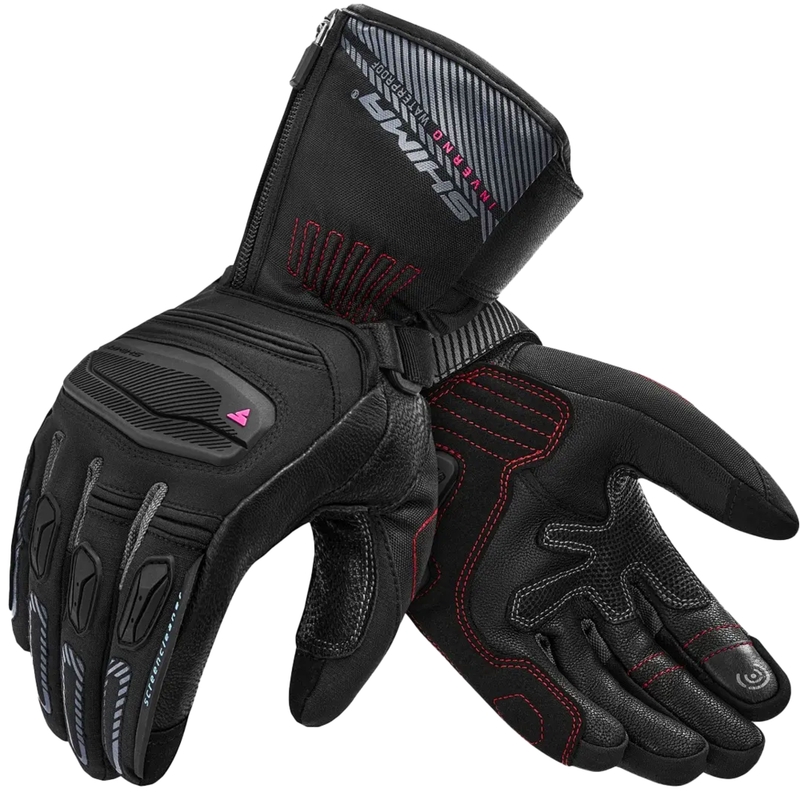 Damskie rękawice motocyklowe Shima Inverno czarne