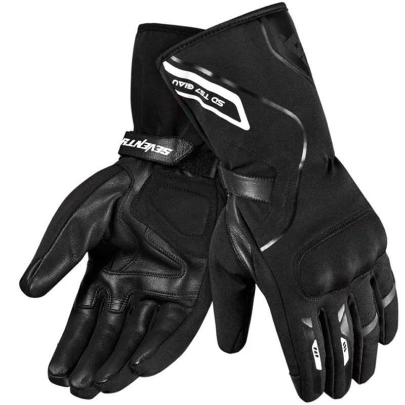 Rękawice motocyklowe Seventy Degrees SD-T57 Giau czarno-białe