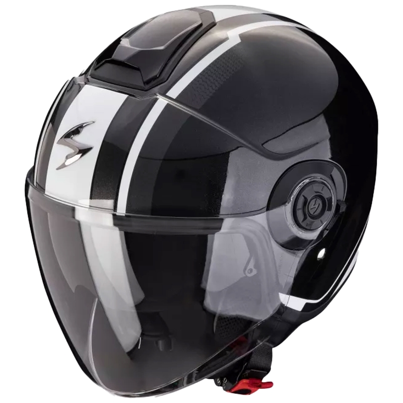 Otevřená helma na motorku Scorpion CORPION EXO-CITY II VEL metalická černo-bílá wyprzedaż