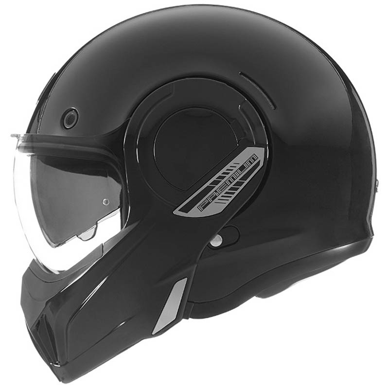 Kask motocyklowy typu flip-up NOX PREMIUM Stratos matowo czarny