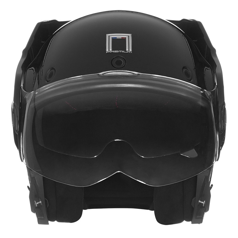 Kask motocyklowy typu flip-up NOX PREMIUM Stratos matowo czarny