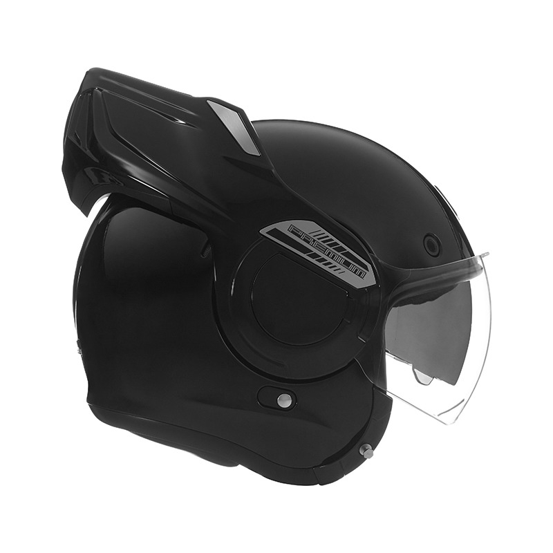 Kask motocyklowy typu flip-up NOX PREMIUM Stratos matowo czarny