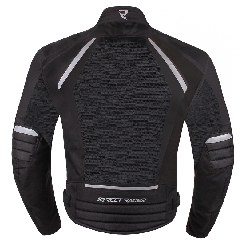 Kurtka motocyklowa Street Racer Elite czarna wyprzedaż