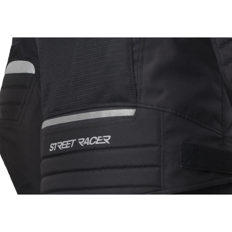 Kurtka motocyklowa Street Racer Elite czarna wyprzedaż