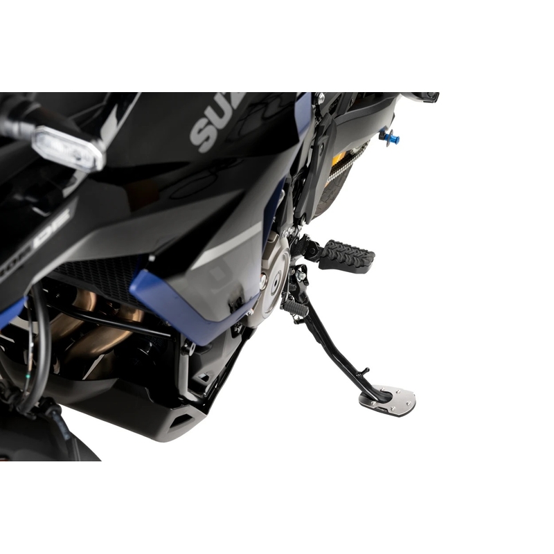 Kickstand extension PUIG black with standard suspension