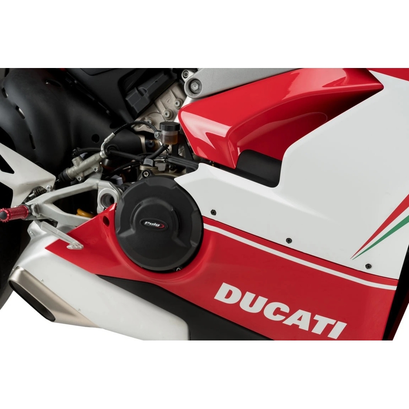Engine covers PUIG Track for Championship black included 2 covers
