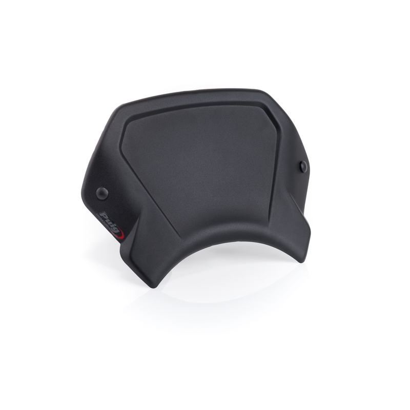 Windshield PUIG FRONTAL PLATE black aluminium