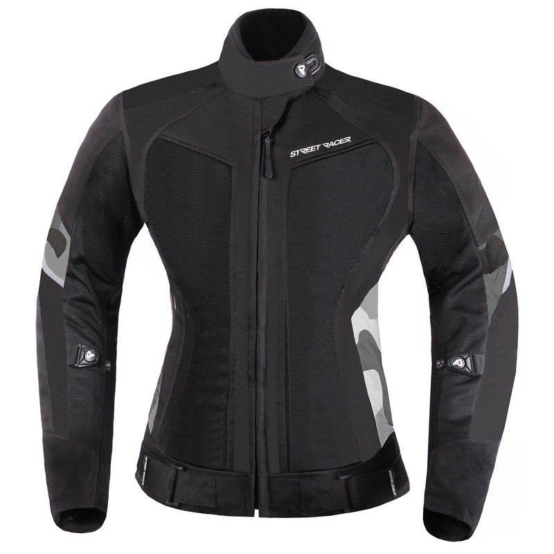 Damska kurtka motocyklowa Street Racer Elite czarna wyprzedaż
