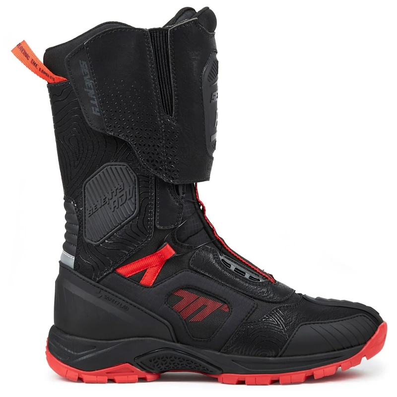 Seventy Degrees SD-BA6 Stelvio High Buty motocyklowe Czarno-Czerwone