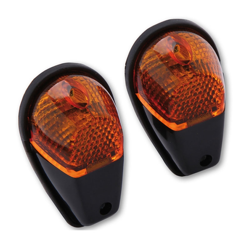 Kierunkowskaz motocyklowy Highsider Smart 12V/21W czarno-pomarańczowy
