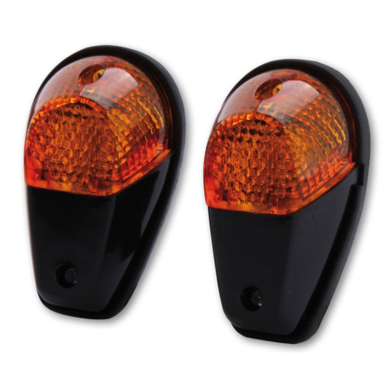Kierunkowskaz motocyklowy Highsider Smart 12V/21W czarno-pomarańczowy