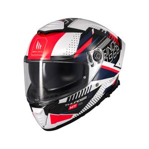 Zintegrowany kask motocyklowy MT Thunder 4 SV Luminence niebieski