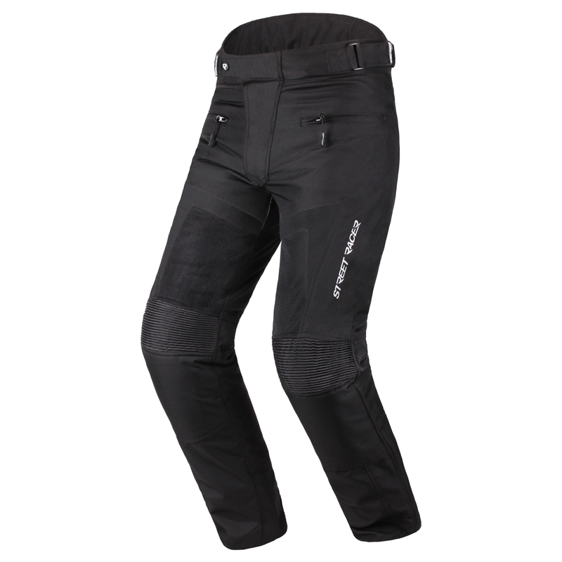 Spodnie motocyklowe Street Racer Elite czarne wyprzedaż