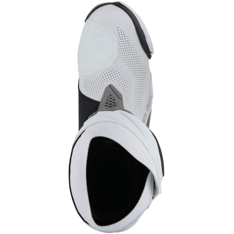 Buty motocyklowe Alpinestars Supertech R Vented w kolorze biało-jasnoszarym-czarnym