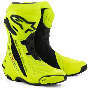 Buty motocyklowe Alpinestars Supertech R Vented fluo żółto-czarne