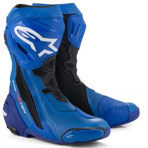 Buty motocyklowe Alpinestars Supertech R Vented w kolorze niebiesko-czarnym