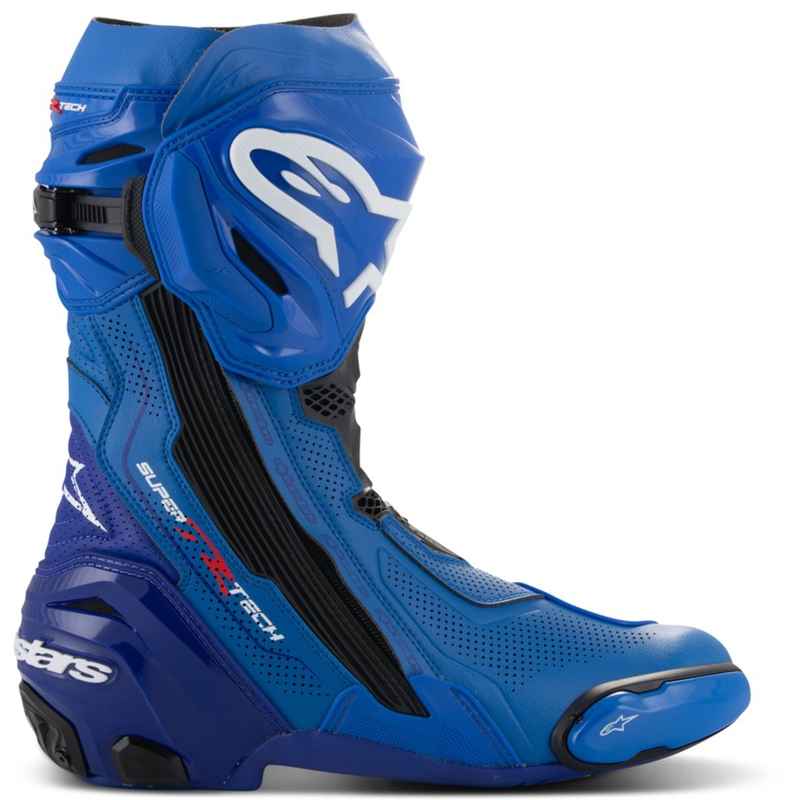 Buty motocyklowe Alpinestars Supertech R Vented w kolorze niebiesko-czarnym
