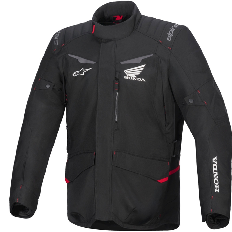 Kurtka motocyklowa wodoodporna Alpinestars ST-1 Honda kolekcja czarno-czerwona