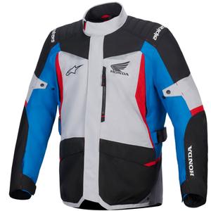 Kurtka motocyklowa wodoodporna Alpinestars ST-1 Honda kolekcja szaro-niebiesko-czarno-czerwona