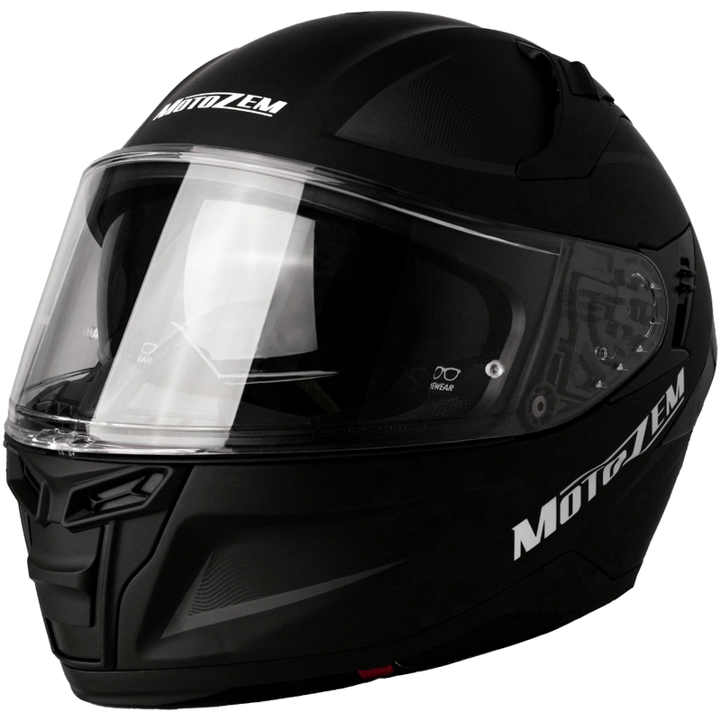 Kask motocyklowy integralny Motozem Guardian matowo czarny - II. jakość