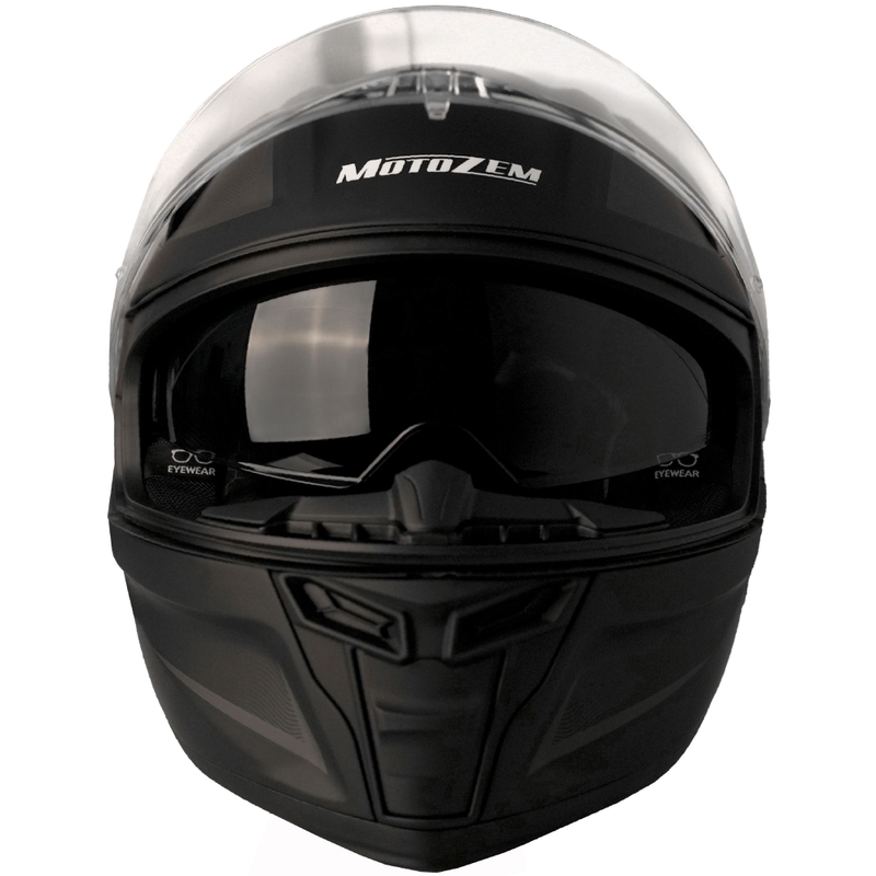 Kask motocyklowy integralny Motozem Guardian matowo czarny - II. jakość