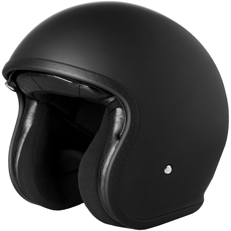 Kask motocyklowy Street Racer Shadow II otwarty, matowy czarny - II. jakość