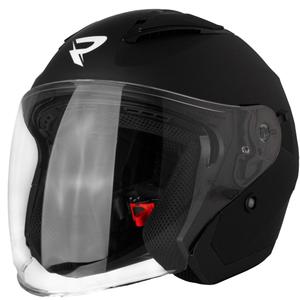 Otwarty kask motocyklowy Street Racer Sonic matowa czerń - II. jakość