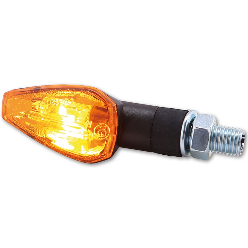 Kierunkowskazy motocyklowe Highsider Smart Peak krótkie czarne