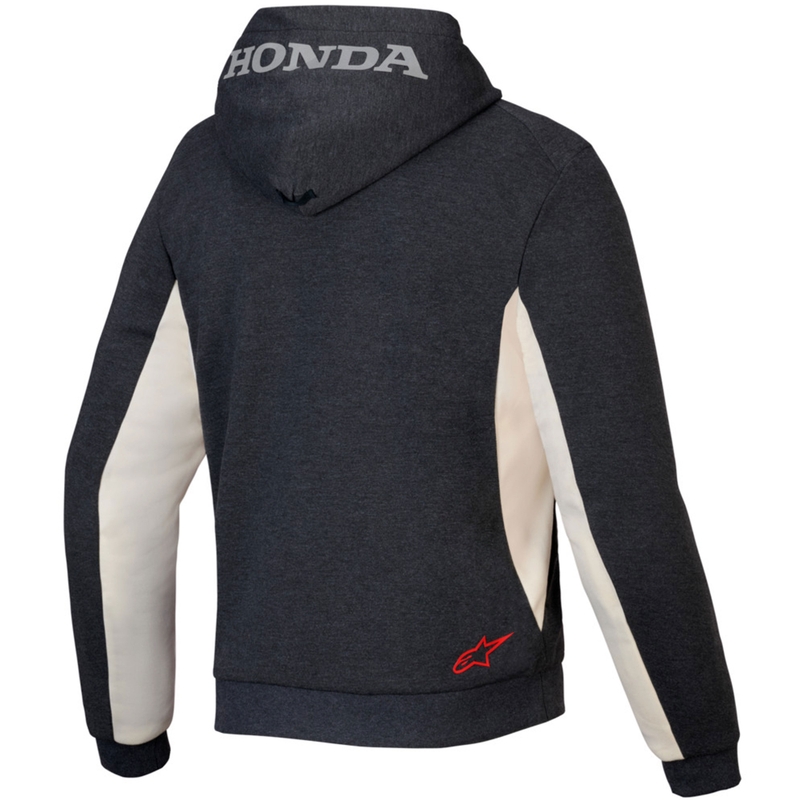 Bluza z kapturem Alpinestars Chrome V3 Sport Honda Collection Dark Grey-Cream-Red