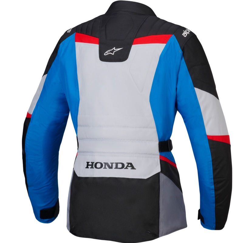 Kurtka motocyklowa damska Alpinestars Stella ST-1 wodoodporna Honda kolekcja szaro-niebiesko-czarno-czerwona